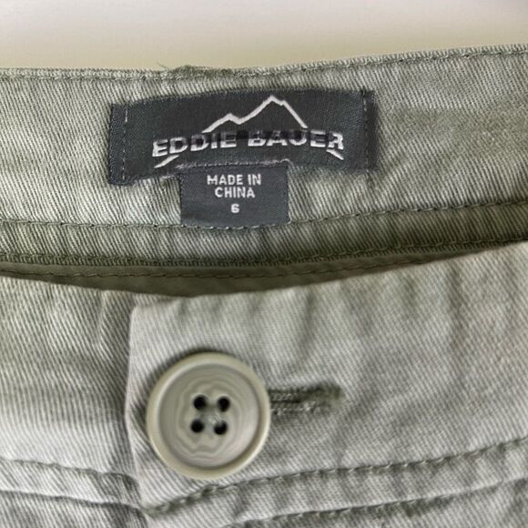 Eddie Bauer 100% cotton agave green khaki  denim style pants size S - Picture 4 of 10